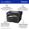 thumbnail image 2 of Reacondicionado Impresora Brother HL-L2480DW inalámbrica compacta monocromática, 2 of 6