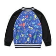 thumbnail image 5 of CSCHome Kids Toddler Baseball Jacket for Boys Girls，baby Cartoon Printed Outerwear Top Sports Track Jackets Coat for 1-6Y, 5 of 7