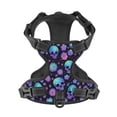 thumbnail image 4 of Lsque purple Skull flower Dog Harness, No-Pull Pet Harness with 2 Leash Clips, Adjustable Soft Padded Dog Vest with Easy Control Handle for Large Dogs-Large, 4 of 9