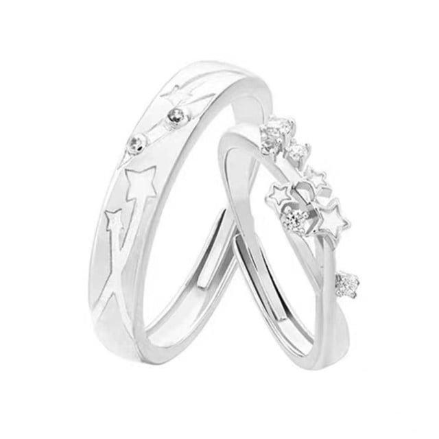 YSABOXY Couple Glow-in-the-dark Pair Rings Gift Delicate Rings