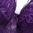 thumbnail image 5 of YWDJ Push up Bras for Women Plus Size Padded Comfortable Bras Wireless Bras Adjustable Straps Full Coverage Wrap Sleep Bras Padded Plus Size Lace Bras Comfy Bras Purple 3XL, 5 of 8
