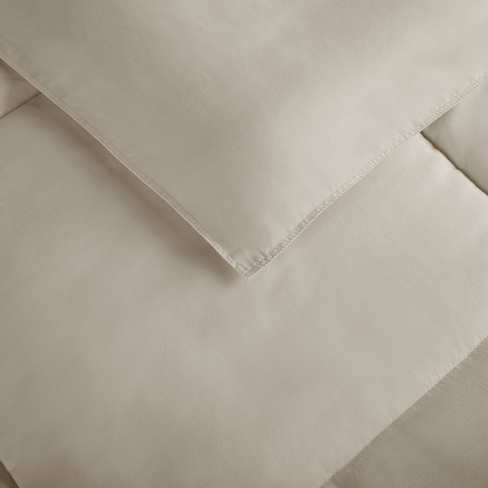 Serta Simply 3-Piece Clean Antimicrobial Khaki Beige Comforter Set, King