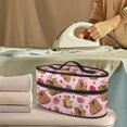 thumbnail image 2 of HELLHERO Capybar Strawberry Pattern Travel Irons Carrying Case with Zipper Travel Iron Organizer, Bag Only, 2 of 6