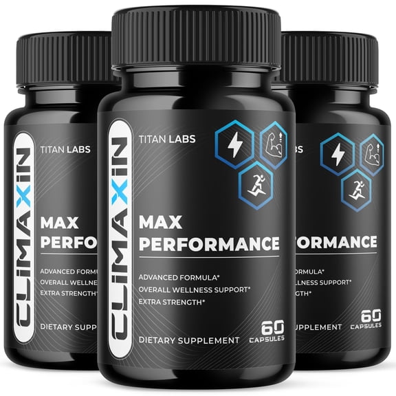 Climaxin Advanced Formula Pills All Natural Vitamin Supplement 180 Capsules