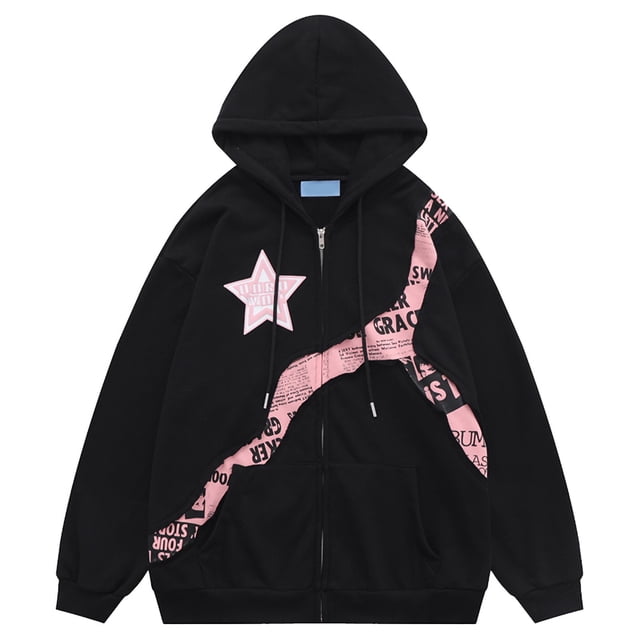 Sudadera con capucha para hombre, sudadera con capucha vintage de gran tamaño, sudadera con capucha con estampado de letras gráficas de dibujos animados para mujer, sudadera con capucha XL
