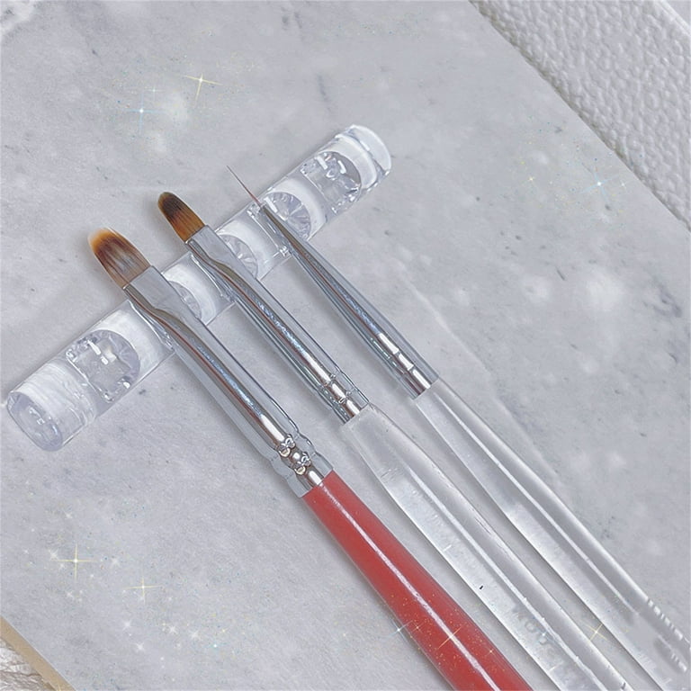 5 Grids Nail Art Painting Brush Holder Nail Brush Rack Painting Pen Rest  Holder Stand UV Gel Brush Display Holder Manicre Tools