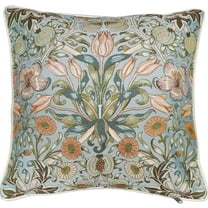 William Morris Pomegranate Lily - Panelled Pillowcase/Cushion Cover 18x18 Inch