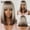 Gradient white (lc2067-1) 13inch, variant on Christmas Cosplay European and American Style Women's Wig, Bangs Gradient Gray Short Bob Synthetic Wig