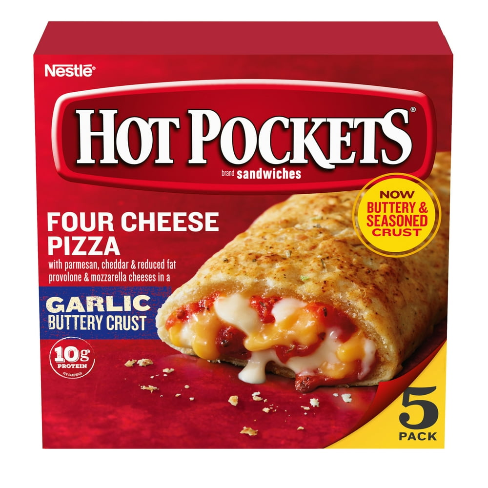 HOT POCKETS Four Cheese Pizza Frozen Sandwiches 21.25 oz. - Walmart.com ...