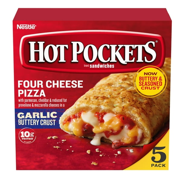 HOT POCKETS Four Cheese Pizza Frozen Sandwiches 21.25 oz.