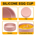 thumbnail image 2 of Friteuse à Air Chaud en Silicone, Moule à Œufs Réutilisable, Cuiseur à Œufs Micro-Ondes Individuel Rose 4 Pcs, 2 of 6