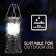 thumbnail image 4 of Luces de Camping, 2 x Linterna de Camping Lámpara de Camping LED portátil con Pilas con Gancho Plegable, Emergencia, Senderismo, Camping, Negro, 4 of 5