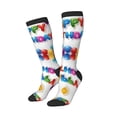 thumbnail image 2 of Women's Knee High Socks Happy Birthday Thermal Soft Knee Long Socks, 2 of 7