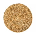thumbnail image 3 of Mantel Individual Antideslizante Posavasos redondo manteles tejidos resistentes al calor decoración del hogar de mimbre de jacinto Natural Sywqhk Libre de BPA, 3 of 9