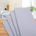 thumbnail image 3 of Premium Microfiber Waffle Weave Kitchen Towels, 16 x 28 Inch Ultra Absorbent and Solid Color Dish Towels, 4 Pack, Grey, 3 of 7