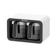 thumbnail image 1 of Maytalsory PP PS Seasoning Box Punch-free Replacement Multi Cup Modern Kitchen Sugar Salt Condiment Container Spice Rack Organizer Black 2 Cups, 1 of 6