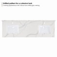 thumbnail image 2 of Altair Design Arbios 72" Quartz Stone Vanity Top in Calacatta White, 2 of 7