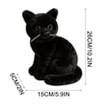 thumbnail image 3 of 10" Realistic Tuxedo Cat Plush Toy, Cute Lifelike Kitty Plush, Sofa, Bedroom Decor, Birthday, 3 of 8