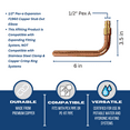 thumbnail image 3 of 2 Pieces 1/2" Pex A Stub Out Elbow 3-1/2" x 6", 3 of 4