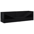 thumbnail image 3 of vidaXL Garden Bed with Cushion & Pillows Poly Rattan Black, 3 of 5