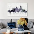 thumbnail image 2 of Wynwood Studio 'NY Skyline' Cities and Skylines Wall Art Canvas Print - Purple, White, 30" x 20", 2 of 2