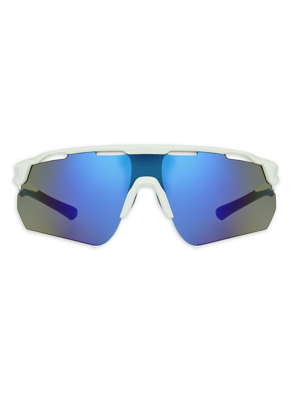 Foster Grant Men's Active Shield Adult Sunglasses, White