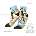 thumbnail image 4 of Lsque Bluey Printed Crew Socks, Moisture-Wicking Socks, Athletic Socks for Men Breathable Cushion Socks Casual Sport Socks for Running Traveling, 4 of 6