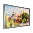 thumbnail image 2 of Designart 'View of Old Polish City Buildings In Nature' Traditional Framed Art Print, 2 of 4