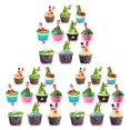 thumbnail image 3 of Thinsony 10pcs Fork Cake Dessert Bento Set Strawberry Pear Forks Animal Cartoon Snowman Santa Claus Sticker Toothpick 3Set, 3 of 6