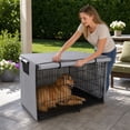 thumbnail image 6 of Dog Crate Cover Waterproof Kennel Cover, 25x37x24in Dog Crate Cover for Indoor/Outdoor, Heavy Duty Polyester Cover Fits Wire Dog Cage, 6 of 7