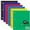 6 Assorted Colors (70 Sheets/Notebook), variant on BAZIC C/R 70 Ct. 1-Subject Spiral Notebook [558]
