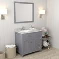 thumbnail image 3 of Caroline Parkway 36" Single Bath Vanity in Gray with White Marble Top and Square Sink, 3 of 5