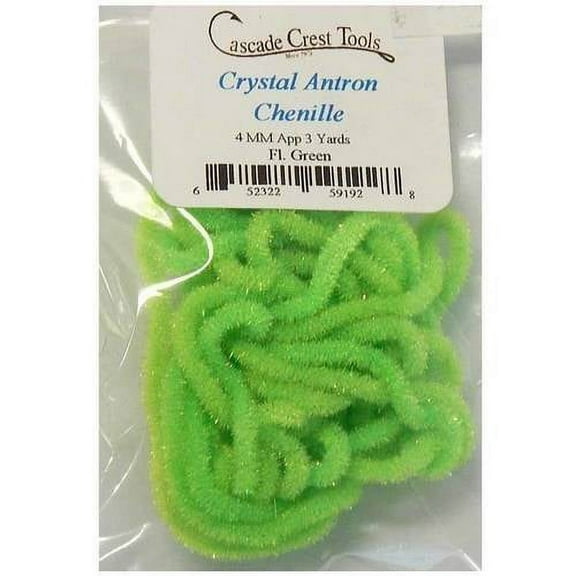 Cascade Crest Crystal Antron Chenille, Black