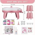 thumbnail image 3 of LEXKUYI 40 Needles Knitting Machine, DIY Knitting Weaving Loom Machine for Kids and Adults, 3 of 9