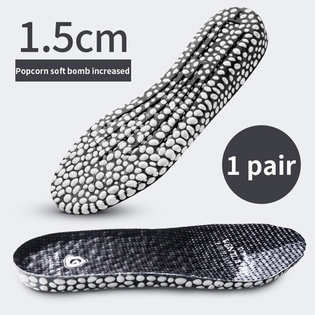 Plantillas de aumento de altura para zapatos para hombres y mujeres, plantillas deportivas suaves y cómodas para correr para pies, 1,5-3,5 cm, suela para zapatos en crecimiento, EU39-40 Gao Jinjia LED