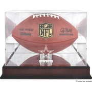 Dallas Cowboys Mahogany Football Logo Display Case with Mirror Back
