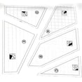 thumbnail image 5 of BUYISI Diy Sewing Ruler Transparent Acrylic Ruler Irregular Sewing Patchwork Ruler Of Patchwork Measuring Cloth Cutting Template Tools 4Pcs, 5 of 5