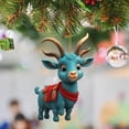 thumbnail image 5 of Adornos navideños para fiestas en casa con forma de cabra, adornos para árboles de Navidad, suministros para fiestas y decoración del hogar, 5 of 5