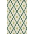 thumbnail image 2 of SAFAVIEH Chatham Wystan Geometric Wool Area Rug, Ivory/Teal, 3' x 5', 2 of 7