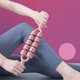 thumbnail image 1 of Bastón de masaje Double Platoons | Maza de relajación muscular con puntas de diente de lobo | Masajeador de pantorrillas, muslos y espalda para yoga y fitness | Plástico duradero de alta densida, 1 of 5
