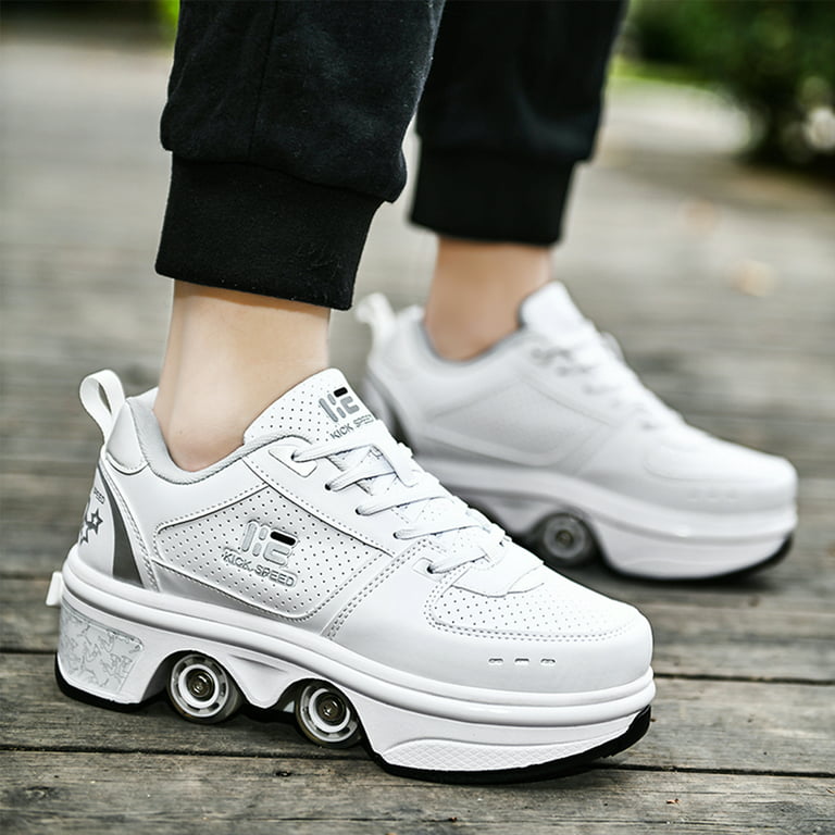 Roller Skate Shoes - Sneakers - Roller Shoes 2-in-1 Suitable for Outdoor Sports Invisible Roller Skates The Best Choice Confidence Style - Walmart.com