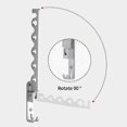 thumbnail image 2 of Stainless Steel Clothes Hanger - Wall Mount Folding Dryer Rack, 2 of 4