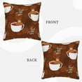 thumbnail image 3 of Kll Sloths Need More Coffee Decorative Throw Pillow Covers Velvet Soft For Couch Sofa Bedroom Living Room Outdoor -18"X18", 3 of 8