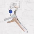 thumbnail image 3 of Laundry Rack, Wall Mounte Laundry Rack, Punch-Free Adhesive Laundry Rack Clothes Hanger, 4Hole For Bathroom Home Door, Wall, 3 of 8