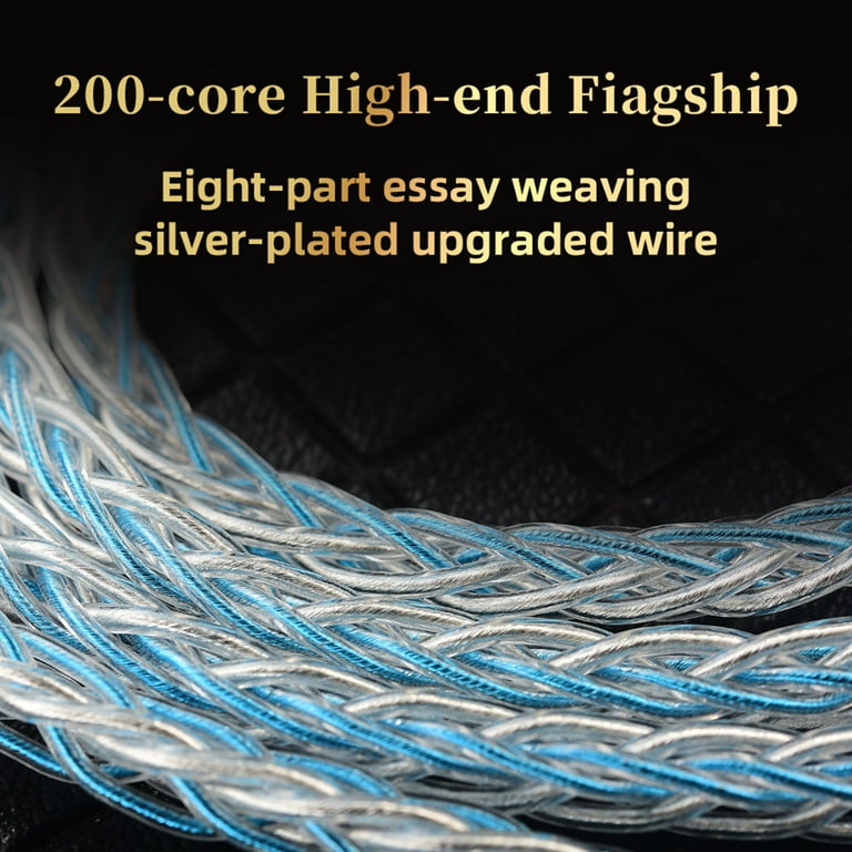 イヤホンケーブル Dedicated Earphone Cable 2Pin 0.75mm Replacement for QKZ-ZXN/ZXT