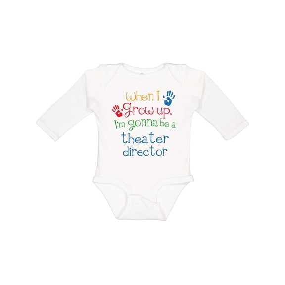 Inktastic Theater Director Future Boys or Girls Long Sleeve Baby Bodysuit