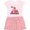 Pink With Stripes, variant on Inktastic Little Sistersaurus Gift Toddler Girl Dress