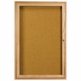 thumbnail image 4 of Aarco Products WBC4896-3R 3-Door Enclosed Bulletin Board - Walnut, 4 of 6