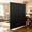 BLACK, variant on Room Divider Screen 57"W x 75"H with Lockable Caster Wheels, Privacy Panel for Home, Office or Classroom, Easy to Move and Secure with Brake, Height Adjustable, black