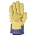 thumbnail image 2 of Heavy Duty Work Gloves with Leather Palm, Large Wells Lamont 3300L, 2 of 7
